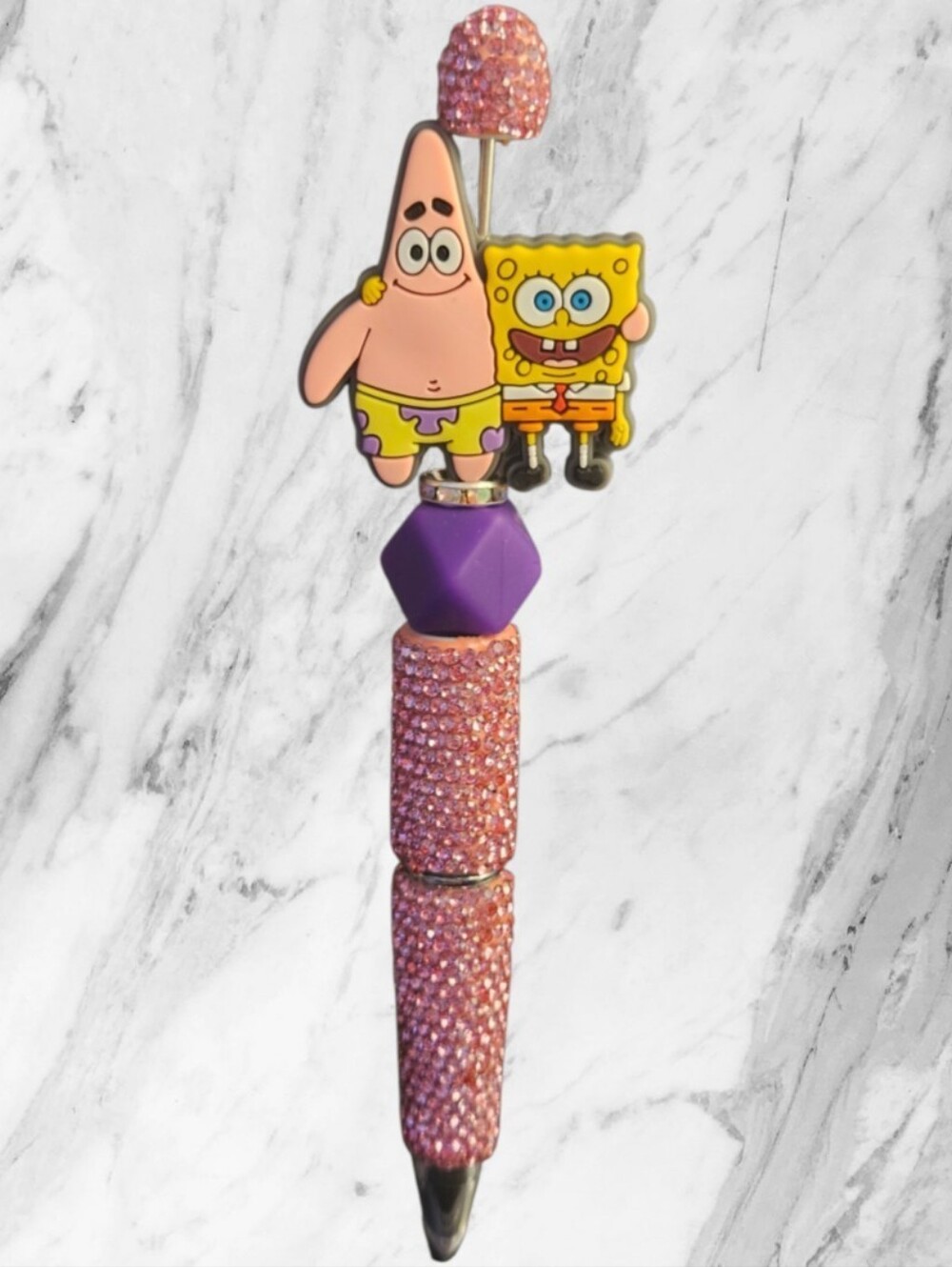 SpongeBob & Patrick Pink Bling Kids Pen